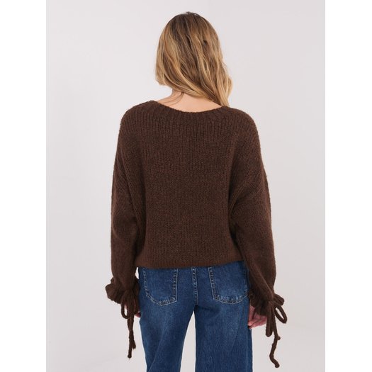 Sweter-MI-SW-1512.28-brązowy 2