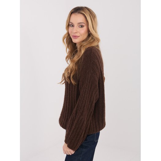 Sweter-MI-SW-1215.51-brązowy 2