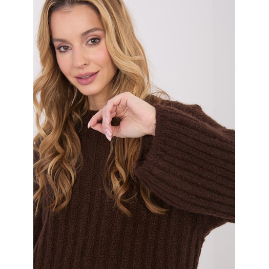 Sweter-MI-SW-1215.51-brązowy 1