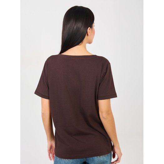 T-shirt-RV-TS-A1094.45-ciemny brązowy