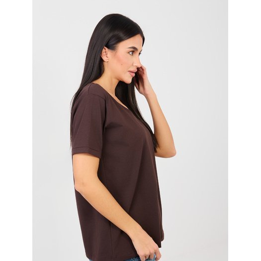 T-shirt-RV-TS-A1094.45-ciemny brązowy 3