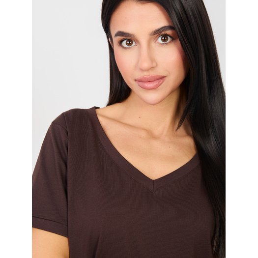 T-shirt-RV-TS-A1094.45-ciemny brązowy 4