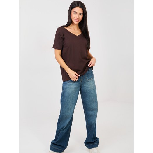 T-shirt-RV-TS-A1094.45-ciemny brązowy 2