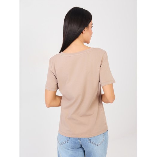 T-shirt-RV-TS-A1095.33-ciemny bezowy