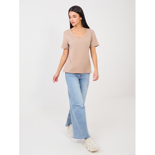 T-shirt-RV-TS-A1095.33-ciemny bezowy 4