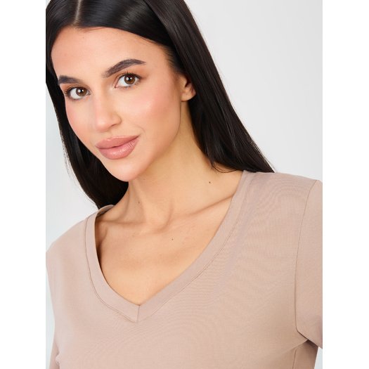 T-shirt-RV-TS-A1095.33-ciemny bezowy 1