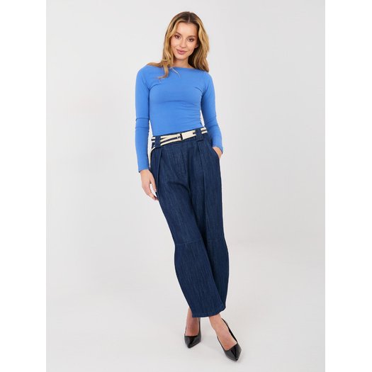 Spodnie jeans-IT-SP-FL9929.17P-granatowy 3