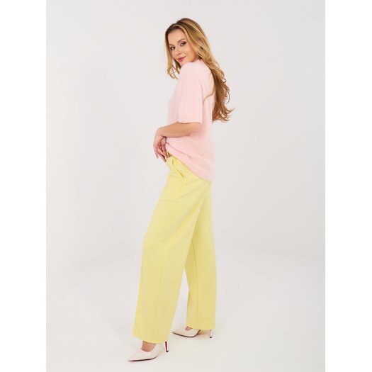 Spodnie-MI-SP-K104.14-jasny ż&oacute;łty
