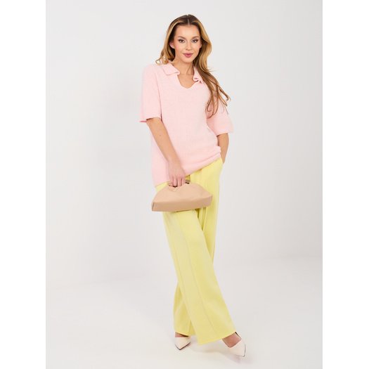 Spodnie-MI-SP-K104.14-jasny ż&oacute;łty 1