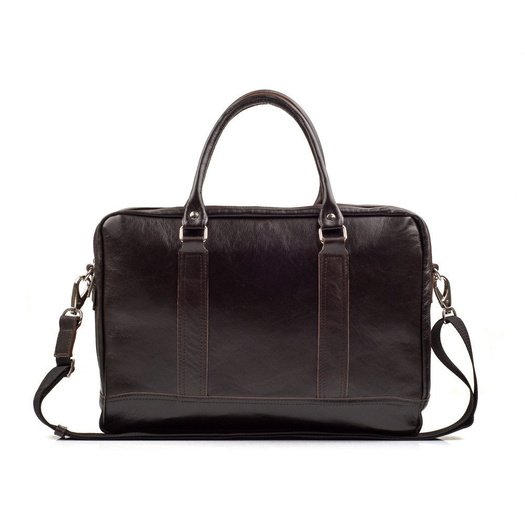 Brown leather shoulder laptop bag SL02 ABERDEEN 10