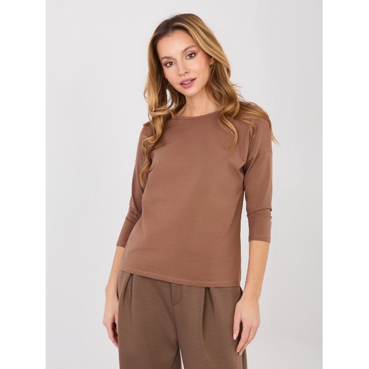 Bluzka-RV-BZ-4661.40P-jasny brązowy 2