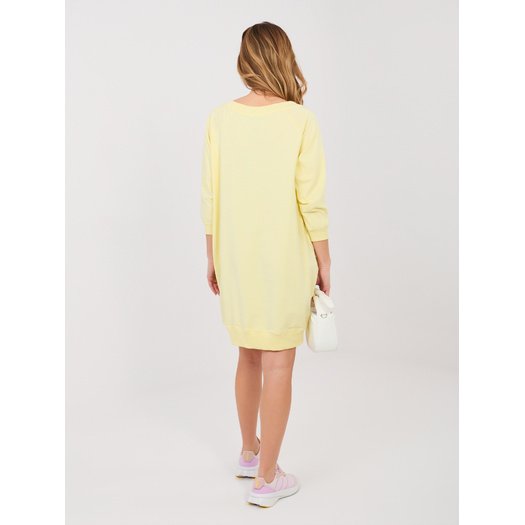 Sukienka-RV-SK-7203.35P-jasny ż&oacute;łty 4