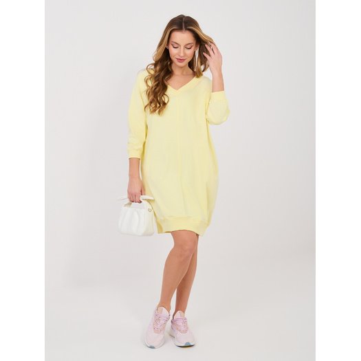 Sukienka-RV-SK-7203.35P-jasny ż&oacute;łty 1