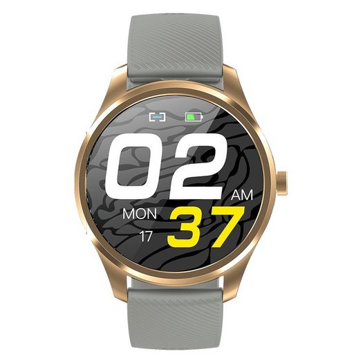 IŠMANUSIS LAIKRODIS SMARTWATCH G. Rossi SW012-5 gold/gray + dodatkowa BRANSOLETA (zg315e)