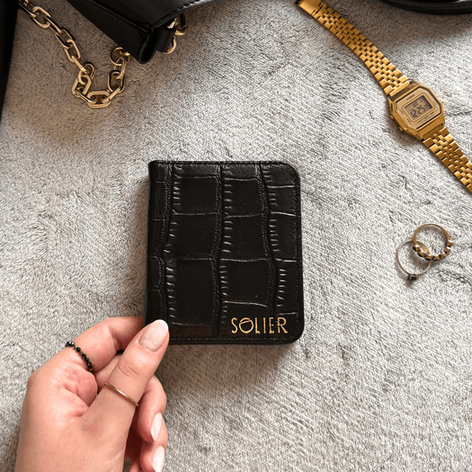 Genuine leather woman s laptop bag FL25 black with snake pattern 4