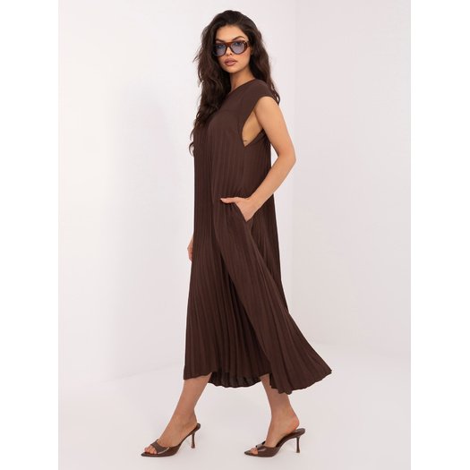 Sukienka-IT-SK-19552.72-ciemny brązowy 1