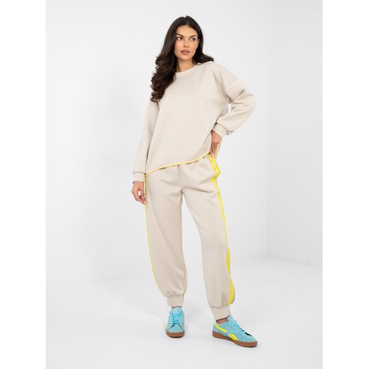 Spodnie dresowe-IT-DR-22216.95-jasny beżowy 1