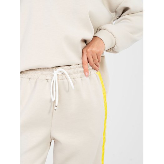 Spodnie dresowe-IT-DR-22216.95-jasny beżowy 2