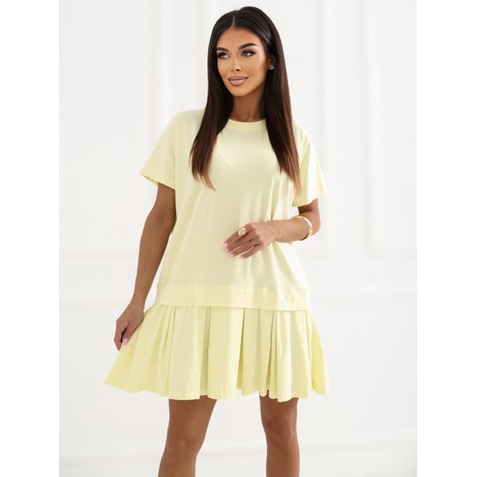 Sukienka-RV-SK-A1229.10P-jasny ż&oacute;łty