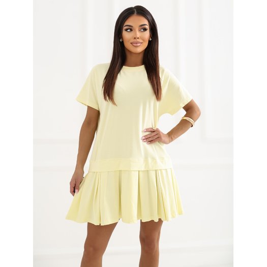 Sukienka-RV-SK-A1229.10P-jasny ż&oacute;łty 3