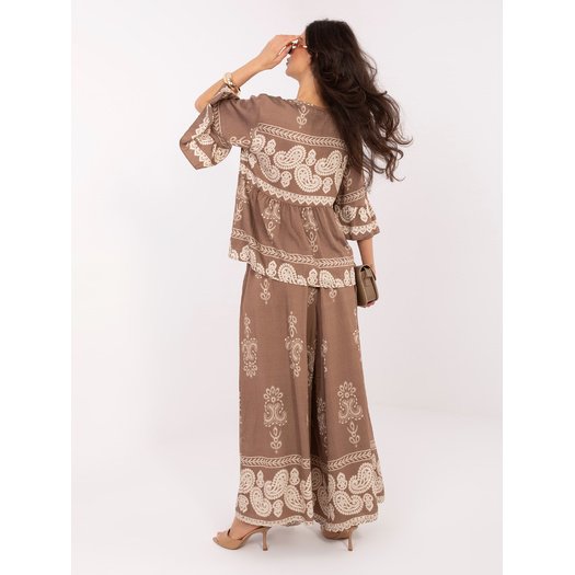 Laisvalaikio kostiumas moterims-IR-KMPL-7282.08P-ciemny bezowy 3