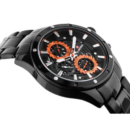 VYRIŠKAS LAIKRODIS NAVIFORCE - NF9149 (zn090a) black / orange + dėžutė