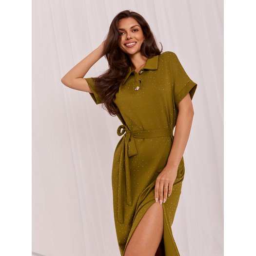 Sukienka-LK-SK-510242.14-khaki 2