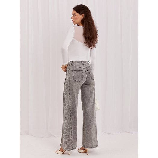 Spodnie jeans-IR-SP-TK519.78-szary