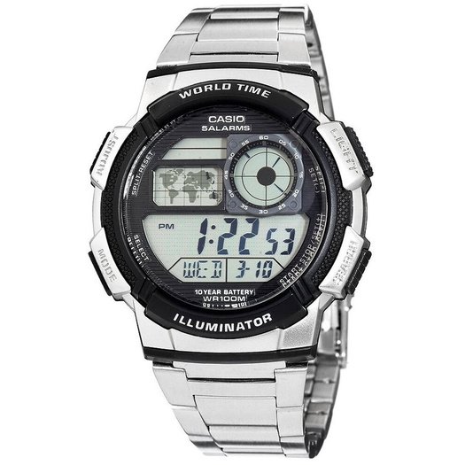 ZEGAREK MĘSKI CASIO AE-1000WD 1A (zd073h) - WORLD TIME + BOX