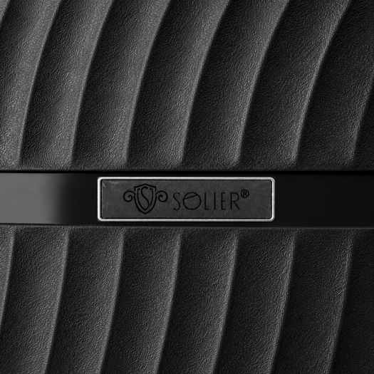 Extra-Large Solier XXL TORIDE 31  Black PP Suitcase