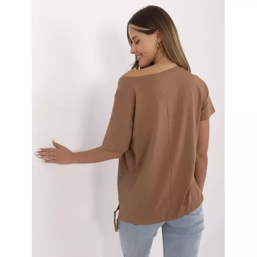 T-shirt-CLM-TS-1019.79-jasny brązowy