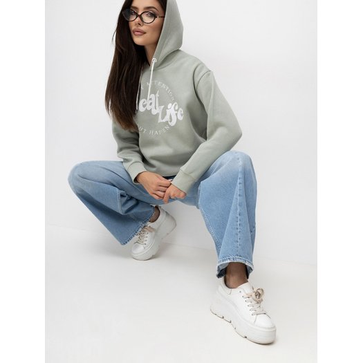 Women's sweatshirt D10600T02420B pistachio