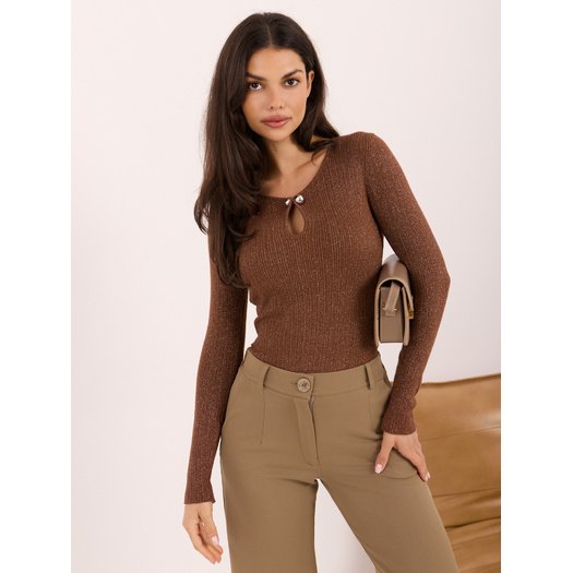 Sweter-IR-SW-57832.12-jasny brązowy