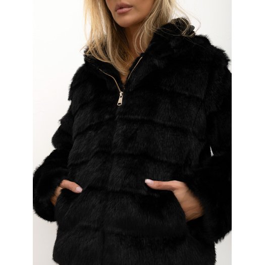 Dirbtinio kailio striukė moterims ITALY MODA IT-KR-G6805.36