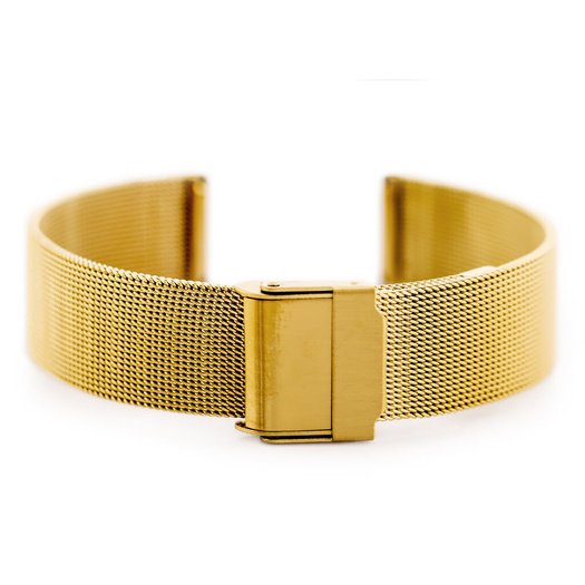 Pacific 04E bracelet - HQ mesh - gold 18mm