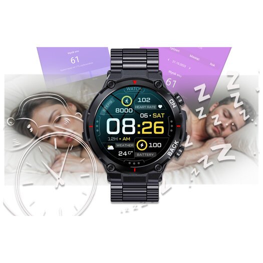 SMARTWATCH MĘSKI GRAVITY GT8-2 - z GPS (sg017b)