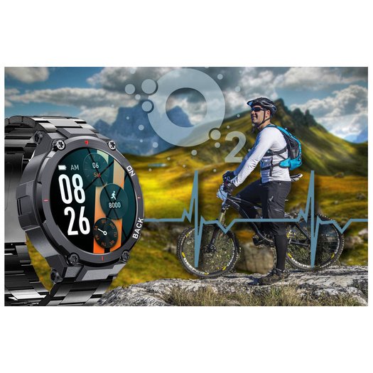 SMARTWATCH MĘSKI GRAVITY GT8-2 - z GPS (sg017b)