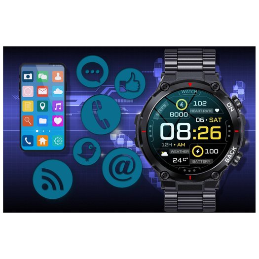 SMARTWATCH MĘSKI GRAVITY GT8-2 - z GPS (sg017b)