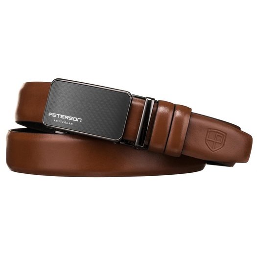 Men's belt Peterson PTN A002 BROWN