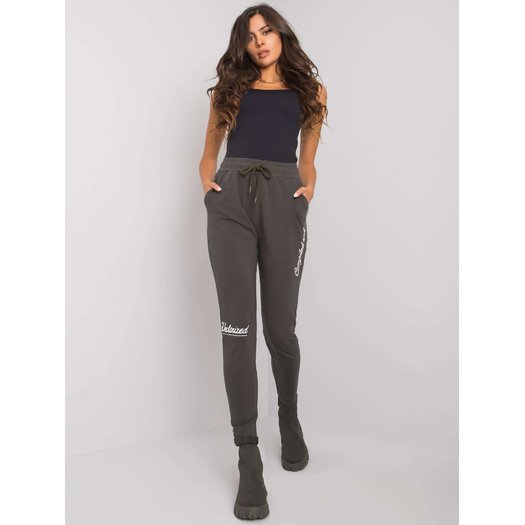 Spodnie dresowe-RV-DR-7076.21-ciemny khaki