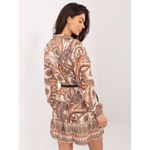 Suknelė-DHJ-SK-15053.61-smėlio spalvos 4