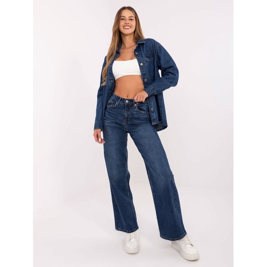 Spodnie-D85083BI62544D295-ciemny niebieski 4
