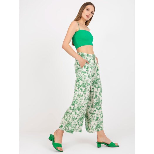 Kelnės - D73771M62237A - šviesiai smėlio spalvos 20