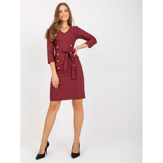 Suknelė-LK-SK-507838.93-bordo 11