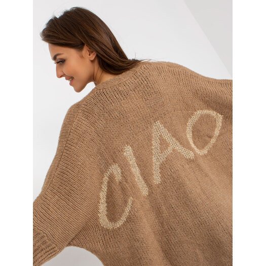 Cardigan-TW-SW-BI-M2201.87-tamsiai smėlio spalvos