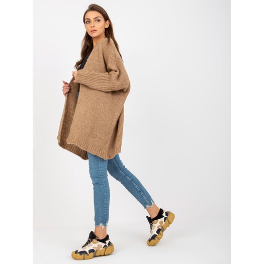 Cardigan-TW-SW-BI-M2201.87-tamsiai smėlio spalvos