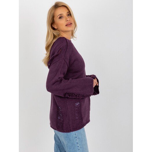 Megztinis-BA-SW-8043.03-tamsiai violetinis