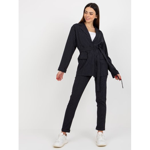 Švarkas moterims -LK-MA-507690.38X-navy mėlyna