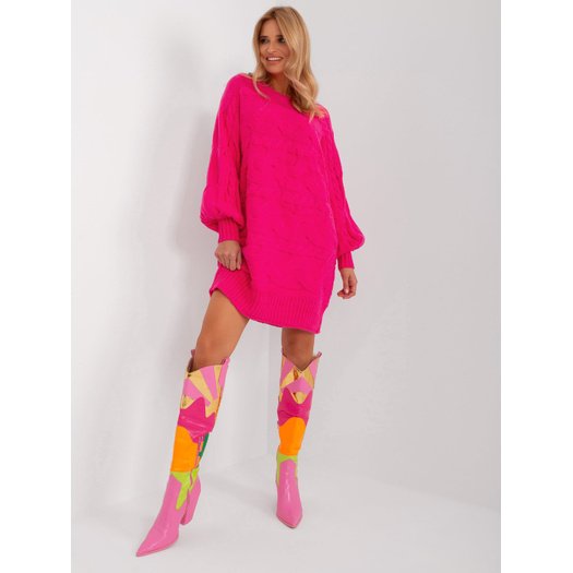 Sweter-AT-SW-2367.76P-fuksjowy 3
