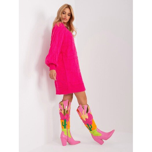 Sweter-AT-SW-2367.76P-fuksjowy 6